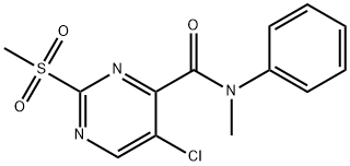 5-chloro-N-methyl-2-(methylsulfonyl)-N-phenylpyrimidine-4-carboxamide 구조식 이미지