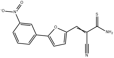 2-Cyano-3-[5-(3-nitro-phenyl)-furan-2-yl]-thioacrylamide 구조식 이미지