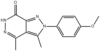 2-(4-methoxyphenyl)-3,4-dimethyl-2,6-dihydro-7H-pyrazolo[3,4-d]pyridazin-7-one 구조식 이미지