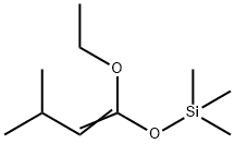 Silane, [(1-ethoxy-3-methyl-1-butenyl)oxy]trimethyl- Structure