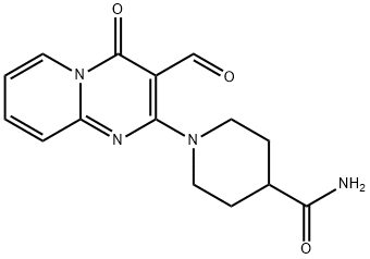 1-(3-formyl-4-oxo-4H-pyrido[1,2-a]pyrimidin-2-yl)piperidine-4-carboxamide 구조식 이미지