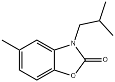 3-isobutyl-5-methyl-1,3-benzoxazol-2(3H)-one 구조식 이미지