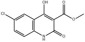 Methyl 6-chloro-4-hydroxy-2-oxo-1,2-dihydroquinoline-3-carboxylate Structure