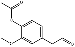 2-Methoxy-4-(2-oxoethyl)phenyl acetate Structure