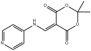 2,2-dimethyl-5-((pyridin-4-ylamino)methylene)-1,3-dioxane-4,6-dione Structure