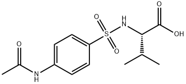 (2S)-2-(4-Acetamidobenzenesulfonamido)-3-methylbutanoic acid Structure
