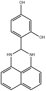 4-(2,3-Dihydro-1H-perimidin-2-yl)-benzene-1,3-diol 구조식 이미지