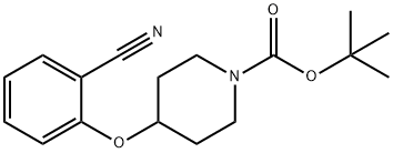 tert-butyl 4-(2-cyanophenoxy)piperidine-1-carboxylate Structure