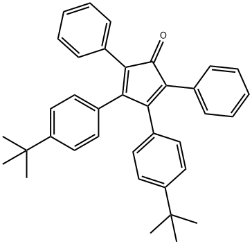 3,4-bis(4-tert-butylphenyl)-2,5-diphenylcyclopenta-2,4-dienone 구조식 이미지