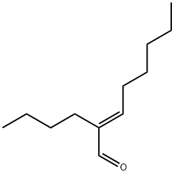 (E)-2-butyloct-2-enal 구조식 이미지