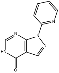 1,5-dihydro-1-(2-pyridinyl)-4H-pyrazolo[3,4-d]pyrimidin-4-one 구조식 이미지