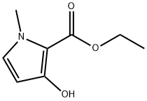 3-hydroxy-1-methyl-pyrrole-2-carboxylic acid ethyl ester Structure