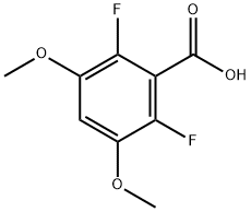 2,6-difluoro-3,5-dimethoxy benzoic acid Structure