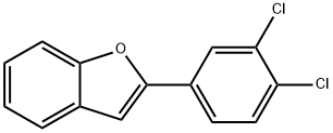 2-(3,4-Dichlorophenyl)-benzofuran 구조식 이미지