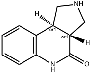 trans-1,2,3,3a,5,9b-Hexahydro-pyrrolo[3,4-c]quinolin-4-one 구조식 이미지