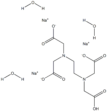Ethylenediaminetetraacetic acid trisodium salt trihydrate 구조식 이미지