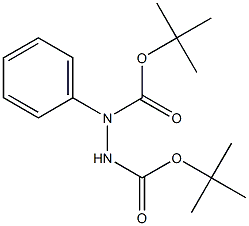 di-tert-butyl 1-phenylhydrazine-1,2-dicarboxylate 구조식 이미지