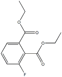 1,2-BENZENEDICARBOXYLIC ACID, 3-FLUORO-, 1,2-DIETHYL ESTER Structure