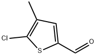 5-Chloro-4-methyl-2-thiophenecarboxaldehyde 구조식 이미지