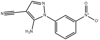 5-amino-1-(3-nitrophenyl)-1H-Pyrazole-4-carbonitrile 구조식 이미지