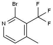 2-Bromo-4-methyl-3-(trifluoromethyl)pyridine Structure