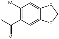 1-(6-hydroxy-1,3-benzodioxol-5-yl)Ethanone 구조식 이미지