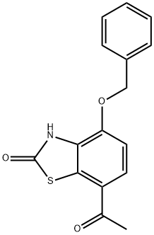 7-acetyl-4-(benzyloxy)-1,3-benzothiazol-2(3H)-one 구조식 이미지