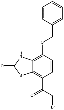 4-(benzyloxy)-7-(bromoacetyl)-1,3-benzothiazol-2(3H)-one Structure