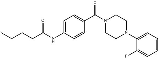 N-(4-{[4-(2-fluorophenyl)piperazin-1-yl]carbonyl}phenyl)pentanamide Structure