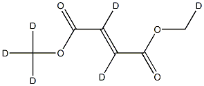 Dimethyl fumarate d6 Structure