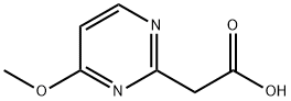 4-methoxy-2-Pyrimidineacetic acid Structure