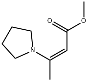 (Z)-methyl 3-(pyrrolidin-1-yl)but-2-enoate 구조식 이미지