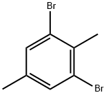 2,6-dibromo-1,4-dimethylbenzene Structure