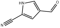 4-Formyl-1H-pyrrole-2-carbonitrile 구조식 이미지