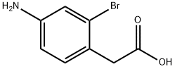 2-(4-아미노-2-브로모페닐)아세트산 구조식 이미지