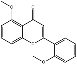 5-METHOXY-2-(2-METHOXYPHENYL)- 4H-1-BENZOPYRAN-4-ONE 구조식 이미지