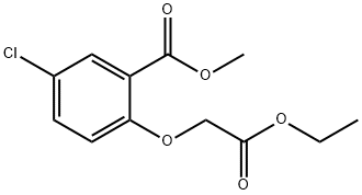 methyl 5-chloro-2-(2-ethoxy-2-oxoethoxy)benzoate Structure