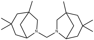 1,3,3-trimethyl-6-[(1,3,3-trimethyl-6-azabicyclo[3.2.1]oct-6-yl)methyl]-6-azabicyclo[3.2.1]octane Structure