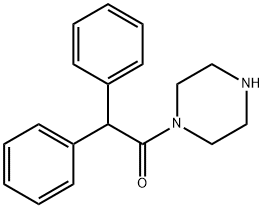 2,2-Diphenyl-1-(piperazin-1-yl)ethanone Structure