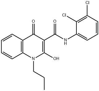 N-(2,3-dichlorophenyl)-2-hydroxy-4-oxo-1-propyl-1,4-dihydroquinoline-3-carboxamide Structure