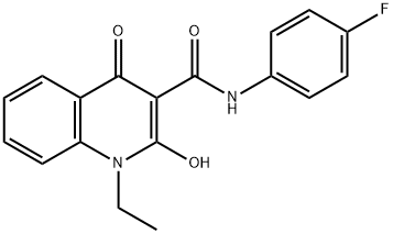 1-ethyl-N-(4-fluorophenyl)-2-hydroxy-4-oxo-1,4-dihydroquinoline-3-carboxamide Structure