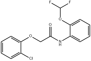 2-(2-chlorophenoxy)-N-[2-(difluoromethoxy)phenyl]acetamide 구조식 이미지