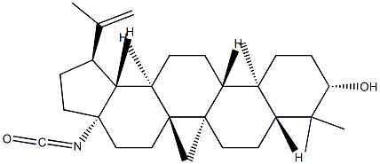(1R,3aS,5aR,5bR,7aR,9S,11aR,11bR,13aR,13bR)-3a-isocyanato-5a,5b,8,8,11a-pentamethyl-1-(prop-1-en-2-yl)icosahydro-1H-cyclopenta[a]chrysen-9-ol Structure