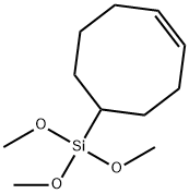 4-Cyclooctenyl Trimethoxysilane 구조식 이미지