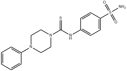 4-phenyl-N-(4-sulfamoylphenyl)piperazine-1-carbothioamide Structure