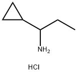 1-cyclopropylpropan-1-amine hydrochloride 구조식 이미지