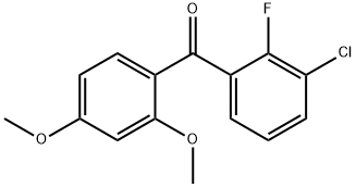 (3-chloro-2-fluorophenyl)(2,4-dimethoxyphenyl)methanone Structure