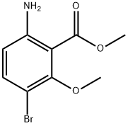 methyl 6-amino-3-bromo-2-methoxybenzoate 구조식 이미지