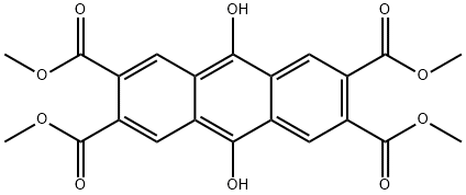 tetramethyl 9,10-dihydroxyanthracene-2,3,6,7-tetracarboxylate Structure