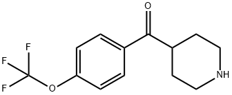 4-(4-trifluoromethoxybenzoyl)-piperidine 구조식 이미지